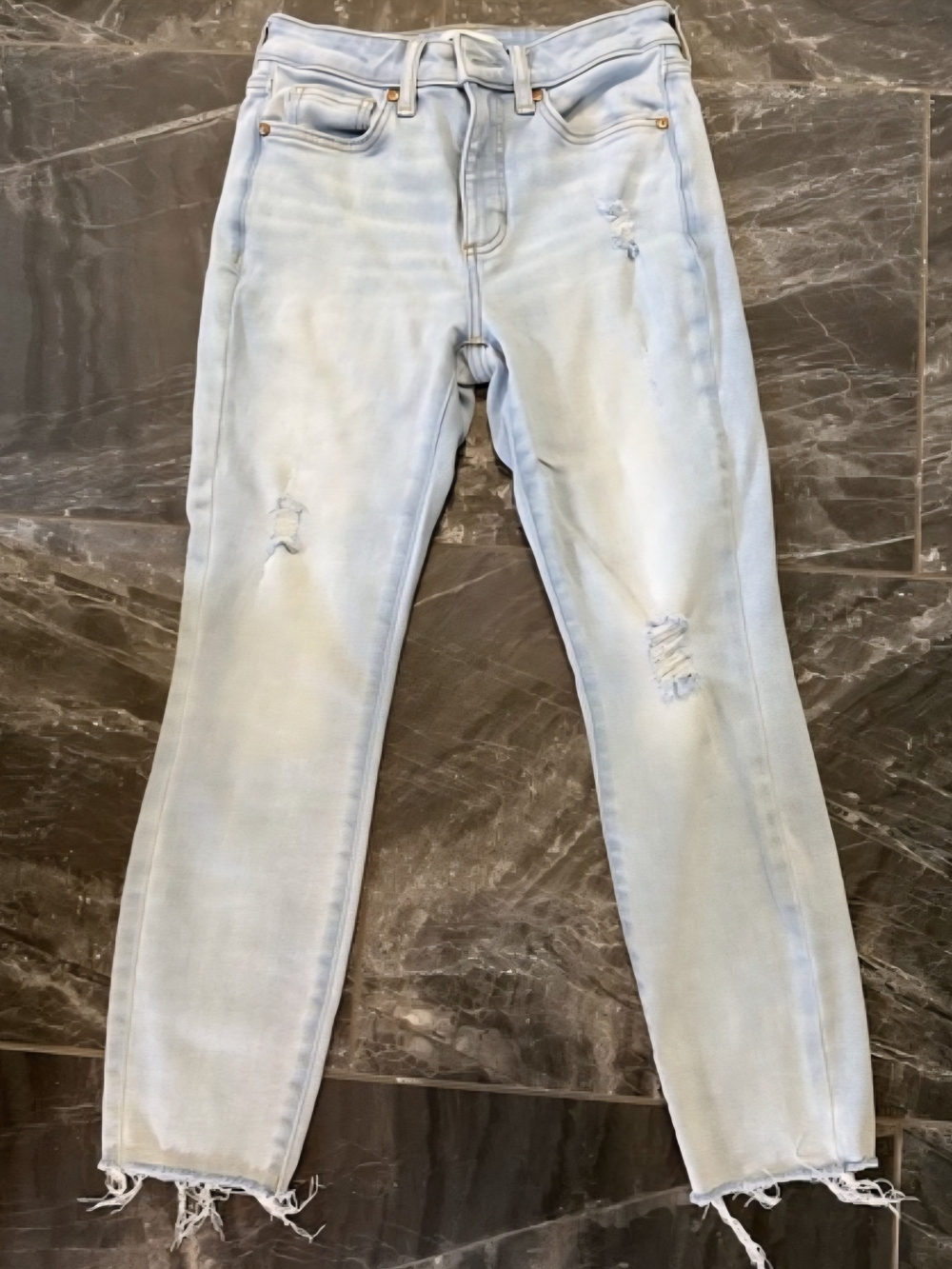 LC Lauren Conrad Light Blue Distressed Skinny Jeans